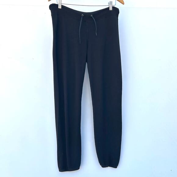 Monrow Classic Supersoft Jogger Sweats Pants Black Small Drawstring Comfy - Picture 2 of 8
